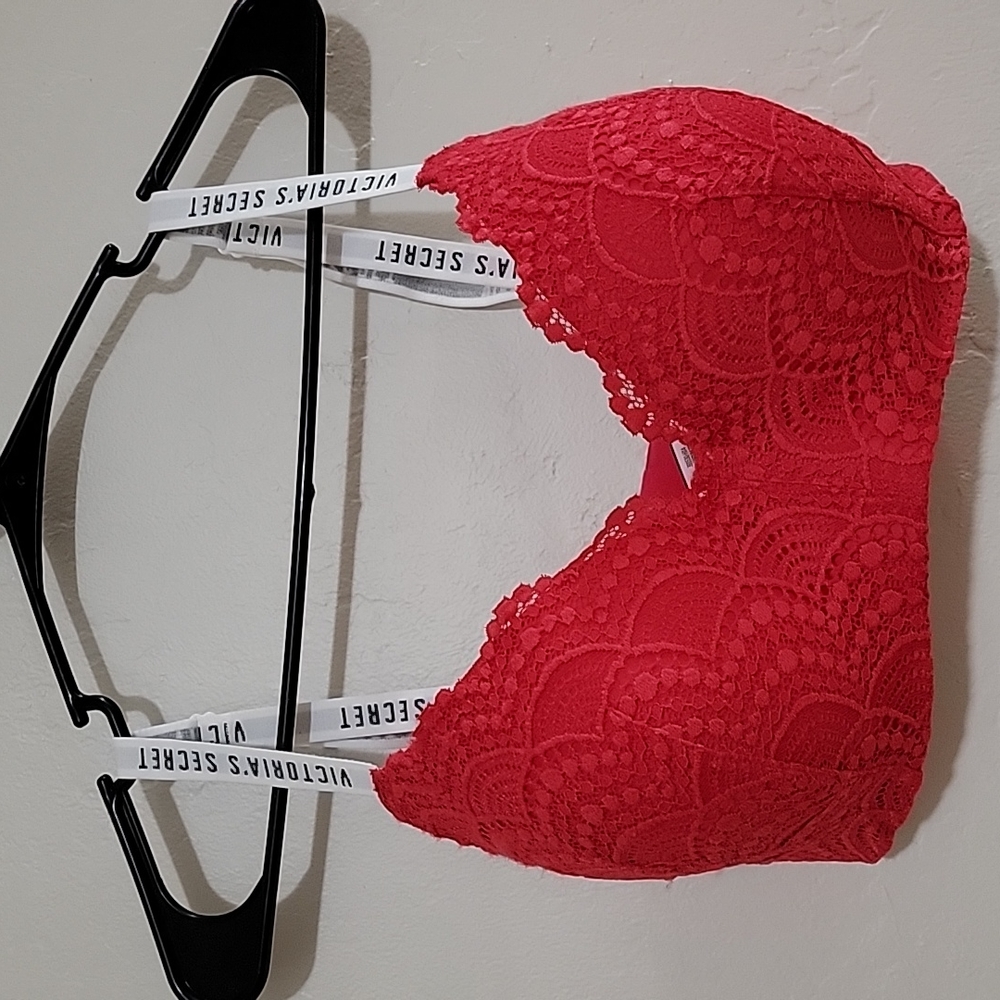 Victorias Secret Lace Lightly Lined Wireless TShirt Bra 34DDD